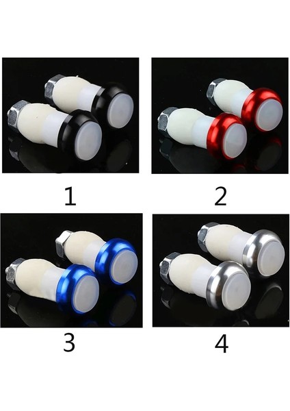 Kırmızı Stil 2 Adet Bisiklet Gidon Işık Kolu Kavrama Uç Fişi LED Dönüş Sinyali Alaşım Bisiklet Gösterge Lambası Güvenlik Uyarı Lambaları RR7032 (Yurt Dışından)