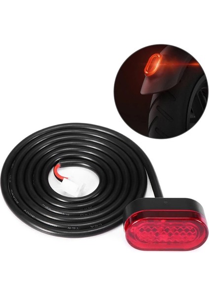 1 Adet Elektrikli Scooter Arka Kuyruk Işık Lambası Geri Mola Xiaomi Mijia M365 Kaykay X7V0 Scooter Parçaları Aksesuarları Aracı 90 cm (Yurt Dışından)