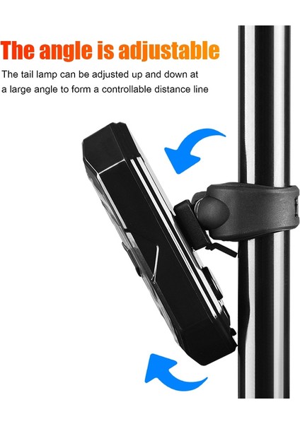 5 Modları Akıllı Bisiklet Bisiklet Kuyruk Lambası Dönüş Sinyali ile Elektrikli Korna Uzaktan Kumanda USB Arka Lambası Arka Güvenlik Uyarı Lambası (Yurt Dışından)