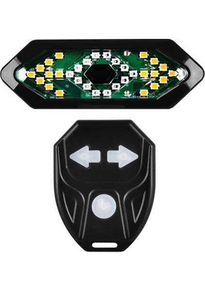 5 Modları Akıllı Bisiklet Bisiklet Kuyruk Lambası Dönüş Sinyali ile Elektrikli Korna Uzaktan Kumanda USB Arka Lambası Arka Güvenlik Uyarı Lambası (Yurt Dışından)