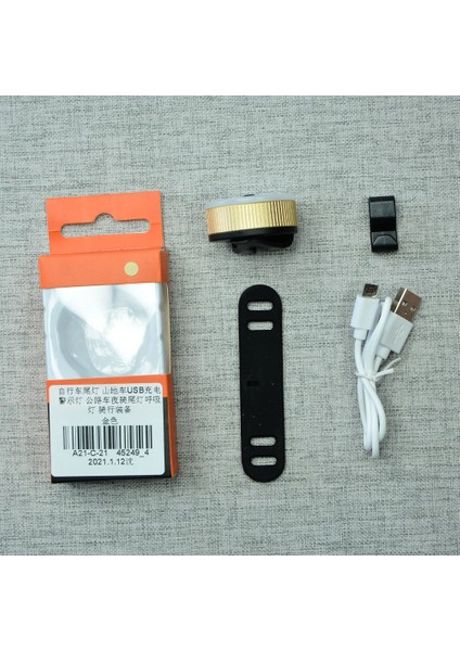Açık Yeşil Tarzı Akıllı Bisiklet Arka Işık Otomatik Startstop Fren Algılama Ipx6 Su Geçirmez USB Şarj Bisiklet Kuyruk Arka Lambası Bisiklet LED Işık (Yurt Dışından)