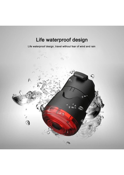 Açık Yeşil Tarzı Akıllı Bisiklet Arka Işık Otomatik Startstop Fren Algılama Ipx6 Su Geçirmez USB Şarj Bisiklet Kuyruk Arka Lambası Bisiklet LED Işık (Yurt Dışından) indirimleri