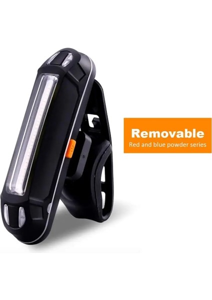 Ayrılabilir Kırmızı Mavi Stil Bisiklet Arka Lambaları USB Şarj Edilebilir Bisiklet Işığı Güvenlik Uyarı Kuyruk Işığı Işığı Dağ Bisikleti Su Geçirmez Arka Lambalar Dayanıklı (Yurt Dışından)