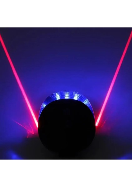 No.2 Tarzı Bisiklet LED Arka Kuyruk Lambası Su Geçirmez Güvenlik Uyarı Işığı 5 LED 2 Lazer Gece Dağ Bisikleti Işığı Arka Lamba Yol Bisiklet Işığı (Yurt Dışından)