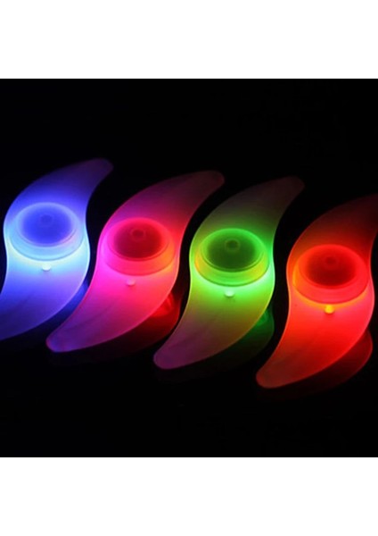 Açık Yeşil Tarzı 1 Adet Bisiklet Konuştu Işık Mini Plastik LED Neon Bisiklet Sıcak Tekerlekler 3 Flaş Modu Su Geçirmez Uyarı Arka Lambası Bisiklet Aksesuarları (Yurt Dışından)