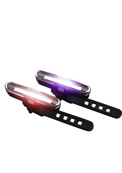 Kırmızı Mavi Tarzı USB Şarj Edilebilir Ön Arka Bisiklet Işık Lityum Pil LED Bisiklet Arka Lambası Bisiklet Kask Işık Lamba Dağı Bisiklet Aksesuarları (Yurt Dışından)