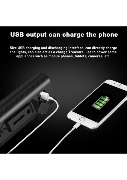TH2-6HXE01 Arka Lamba Stili 3000LM Bisiklet Işık Seti Güç Bankası Ah Bisiklet Işıkları USB Şarj Edilebilir 3 * LED Far Su Geçirmez Mtb Bisiklet Kamp Lambası (Yurt Dışından) fırsatları