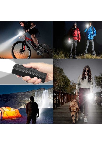 TH2-6HXE01 Arka Lamba Stili 3000LM Bisiklet Işık Seti Güç Bankası Ah Bisiklet Işıkları USB Şarj Edilebilir 3 * LED Far Su Geçirmez Mtb Bisiklet Kamp Lambası (Yurt Dışından) indirimleri