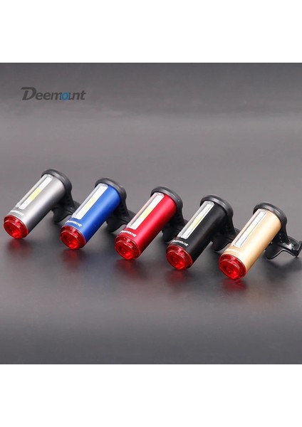 Mavi Muhafaza 2p Stili Deemount Sıcak Yeni Bisiklet Kuyruk Lambası 3 Renkli Lamba LED Cob Görsel Uyarı Bisikleti Arka Fener 100LM 850AAH Şarj Edilebilir (Yurt Dışından)