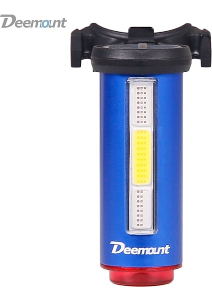 Mavi Muhafaza 2p Stili Deemount Sıcak Yeni Bisiklet Kuyruk Lambası 3 Renkli Lamba LED Cob Görsel Uyarı Bisikleti Arka Fener 100LM 850AAH Şarj Edilebilir (Yurt Dışından)