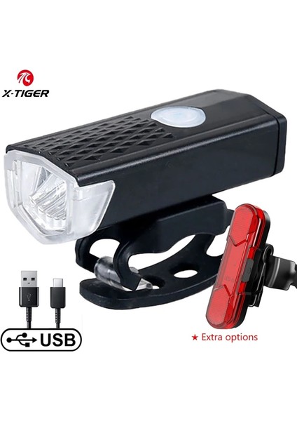 Arka Lamba 4 Tarzı X-Tıger Bisiklet Işığı USB Şarj Edilebilir 300 Lümen Bisiklet Işığı LED Ön Far Arka Arka Lambası Bisiklet El Feneri Uyarı Işığı (Yurt Dışından) fiyatları