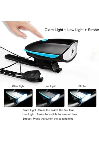 Pil Tpye Mavi Tarzı Elektrikli Yüksek Boynuzlu Bisiklet Ön Lambası Çok Işlevli Ultra Parlak USB Şarj Edilebilir Far Yüksek Li Uyarı Işığı (Yurt Dışından) fiyatları