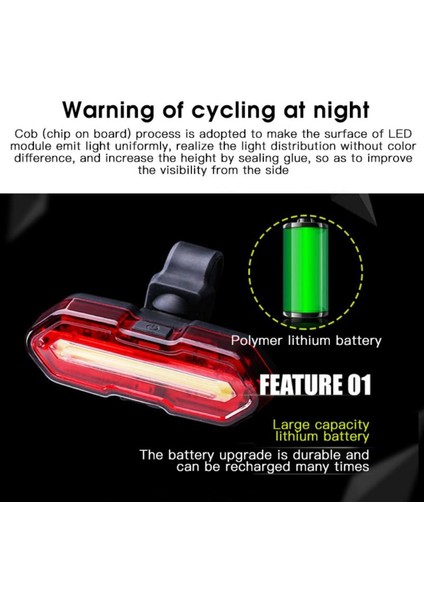 No.2 Tarzı USB Şarj Edilebilir Bisiklet Kuyruk Lambası Bisiklet Güvenlik Uyarısı Arka Işık LED Bisiklet Işık Bisiklet Flaş Lambası Mtb Yol Bisikleti Arka Lambası (Yurt Dışından) indirimleri