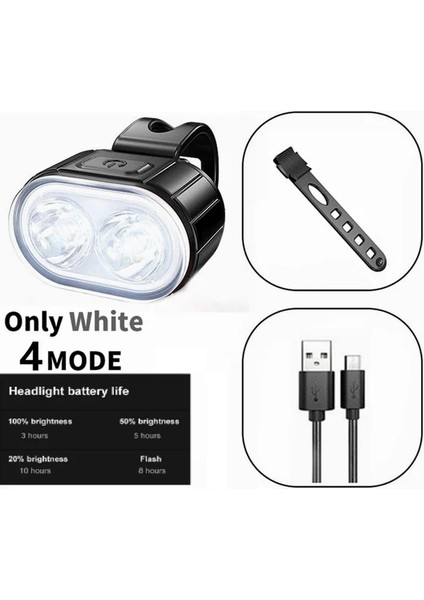 1 Adet Ön W-Işık Stili 2 Adet LED Bisiklet Işık Bisiklet Ön Arka Işıklar USB Şarj Far Bisiklet Arka Lambası Bisiklet Fener Bisiklet Aksesuarları Lambaları (Yurt Dışından)