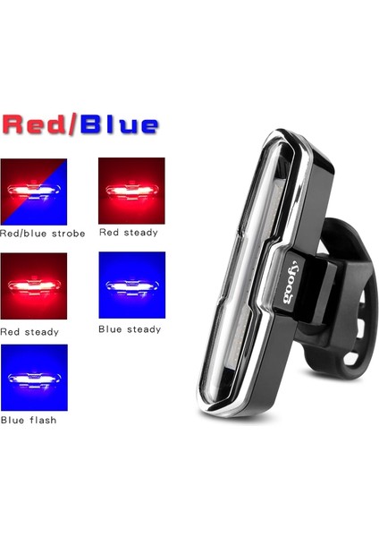 M1 Kırmızı Mavi Tarzı USB Şarj Edilebilir Ön Arka Bisiklet Işık Lityum Pil LED Bisiklet Arka Lambası Bisiklet Kask Işık Lamba Dağı Bisiklet Aksesuarları (Yurt Dışından)