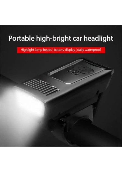 Şerit Tarzı Yeni Bisiklet Işığı Dört Modlu USB Şarj Açık Hava Sürme Dağcılık Elektrikli Su Geçirmez Pil Ekran Aydınlatma Bisiklet (Yurt Dışından) modelleri