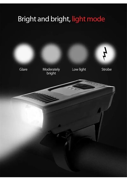 Şerit Tarzı Yeni Bisiklet Işığı Dört Modlu USB Şarj Açık Hava Sürme Dağcılık Elektrikli Su Geçirmez Pil Ekran Aydınlatma Bisiklet (Yurt Dışından) fırsatları