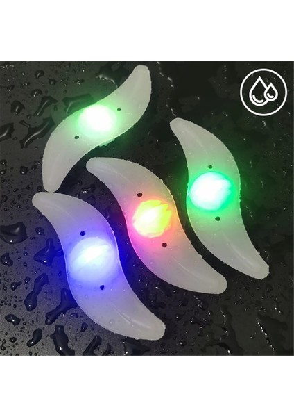 Td-Renk Stili Bisiklet Tekerleği Konuşmacı Işık 3 Aydınlatma Modu Mtb LED Gece Sürüşü Su Geçirmez Güvenlik Uyarı Işığı Pil ile Bisiklet Renkli Lamba (Yurt Dışından)