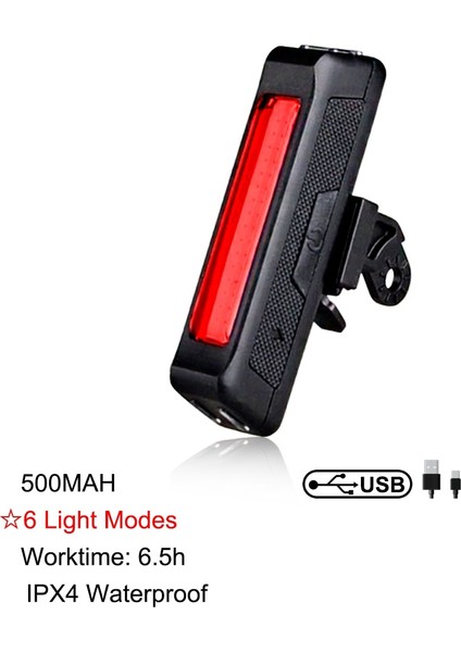ED2962 Stili Easydo Bisiklet LED El Feneri Stvzo Alarm Arka Bisiklet Kuyruk Işık Mtb Yol Bisiklet Lambası Bisiklete Binme Su Geçirmez USB Şarj Edilebilir Işık (Yurt Dışından)