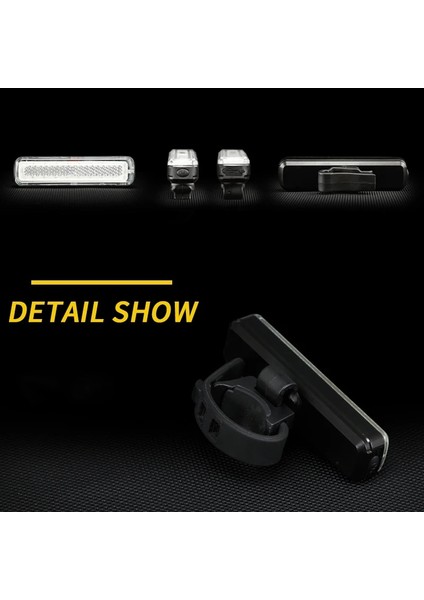 Beyaz Stil LED Bisiklet Işıkları USB Şarj Edilebilir Arka Işık Bisiklet Bisiklet Lambası Yol Mtb Bisiklet Arka Lambası Spor Koşu Latern (Yurt Dışından)