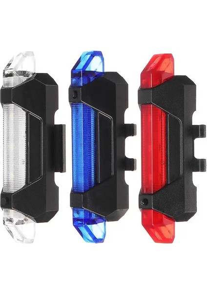 Beyaz Stil USB Şarj Edilebilir Su Geçirmez Dağ Bisikleti Lambası Uyarı Bisiklet Arka Lambası Bisiklet Elektrikli Scooter Için LED Far Kuyruk Lambası (Yurt Dışından) indirimleri
