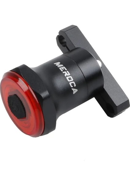 Mx2 Siyah Eyer Stili Meroca Akıllı Bisiklet Arka Işık Otomatik Startstop Fren Algılama Ipx6 Bisiklet Arka Lambası LED USB Şarjlı Bisiklet El Feneri (Yurt Dışından)