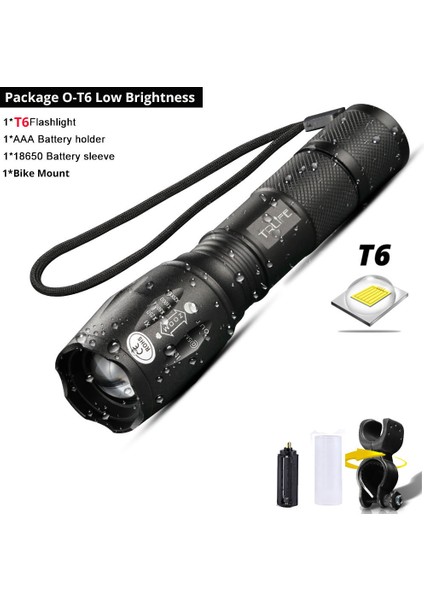 Paket O Tarzı Mini Bisiklet El Feneri V6 L2 T6 LED Bisiklet Ön Işık LED Bisiklet Işık Lamba Torch Su Geçirmez Zoom El Feneri Battey Tarafından (Yurt Dışından)