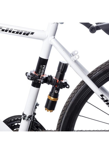 No.2 Tarzı Bisiklet Işık Tutucu Bisiklet Aksesuarları LED Gidon El Feneri Braketi Pompa Standı Desteği 360° Döndürme Far Klipsi Kelepçesi (Yurt Dışından) indirimleri