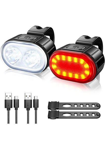 Arka Lamba Stili Q3 USB Mtb Yol Bisikleti Far Şarj Edilebilir Bisiklet Arka Lambası Bisiklet Aksesuarları Yüksek Li LED Bisiklet Ön Işık Kafa Lambası (Yurt Dışından)
