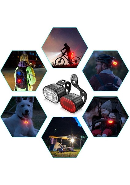 Arka Lamba Stili Q3 USB Mtb Yol Bisikleti Far Şarj Edilebilir Bisiklet Arka Lambası Bisiklet Aksesuarları Yüksek Li LED Bisiklet Ön Işık Kafa Lambası (Yurt Dışından)