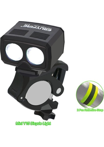 EB-Y15XTAYT Stili Mini Bisiklet Işık 2 LED 5 Modu 2000LM USB Şarj Edilebilir Bisiklet Bisiklet Ön Lamba Arka Arka Lambaları Kamp LED (Yurt Dışından)