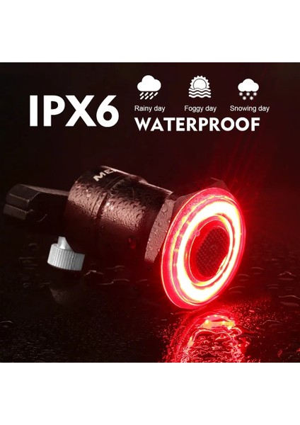 Bir Stil Yeni Akıllı Bisiklet Kuyruk Lambası Otomatik Başlatma Durdurma Fren Uyarı Arka Işık Ipx6 Su Geçirmez USB Şarj Bisiklet Arka Lambası Bisiklet Lambası (Yurt Dışından) indirimleri