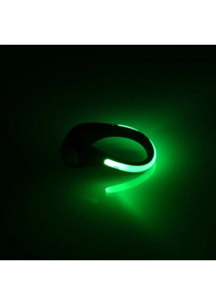 Yeşil Stil LED Uyarı Işığı Klipsi Yanıp Sönen Ayakkabı Klipsi Gece Koşu Sürme Bisiklet Koşu Güvenlik Işığı Lambası Spor Işık Bisiklet Aksesuarları (Yurt Dışından)