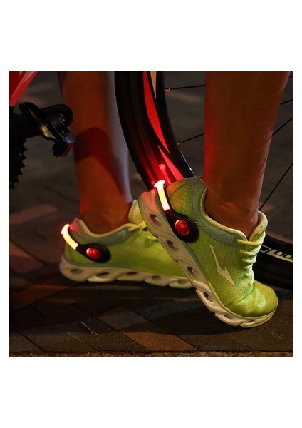 Yeşil Stil LED Uyarı Işığı Klipsi Yanıp Sönen Ayakkabı Klipsi Gece Koşu Sürme Bisiklet Koşu Güvenlik Işığı Lambası Spor Işık Bisiklet Aksesuarları (Yurt Dışından) modelleri