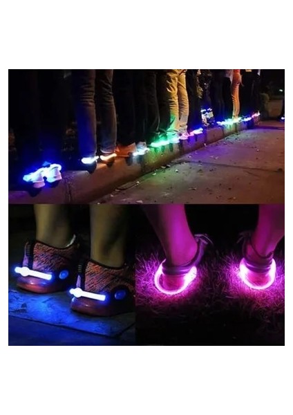 Yeşil Stil LED Uyarı Işığı Klipsi Yanıp Sönen Ayakkabı Klipsi Gece Koşu Sürme Bisiklet Koşu Güvenlik Işığı Lambası Spor Işık Bisiklet Aksesuarları (Yurt Dışından) fırsatları