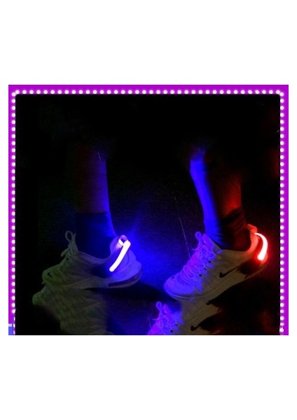 Yeşil Stil LED Uyarı Işığı Klipsi Yanıp Sönen Ayakkabı Klipsi Gece Koşu Sürme Bisiklet Koşu Güvenlik Işığı Lambası Spor Işık Bisiklet Aksesuarları (Yurt Dışından) indirimleri
