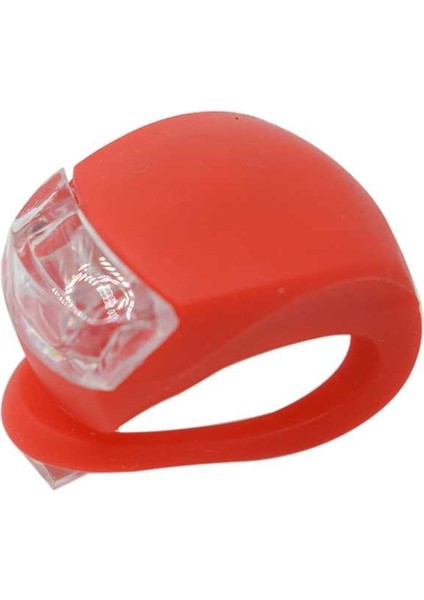 Kırmızı Stil Bisiklet Ön Işık Silikon LED Kafa Ön Arka Tekerlek Bisiklet Işık 2 * AG10 Piller ile Su Geçirmez Bisiklet Bisiklet Aksesuarları (Yurt Dışından)