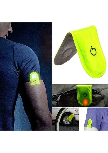 No.4 Tarzı LED Işıklar Spor Gece Çalışan Işık Ayarlanabilir Giyilebilir Kol Bandı Bacak Kol Işık Bisiklet Işık Gece Koşucu Için Yansıtıcı Güvenlik (Yurt Dışından)