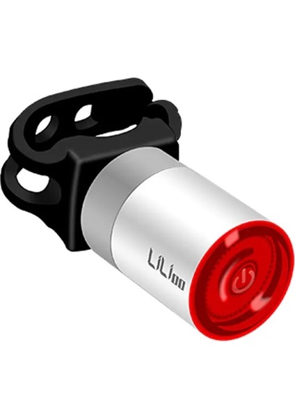 Koltuk Direği Beyaz Tarzı Bisiklet Arka Lambaları IP65 Su Geçirmez Dokunmatik Algılama Pil Hatırlatma Fren Sensörü Kuyruk Lambası Taşınabilir Işık USB Tarzı Şarj Edilebilir (Yurt Dışından)