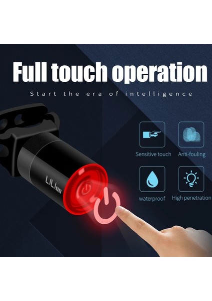 Koltuk Direği Beyaz Tarzı Bisiklet Arka Lambaları IP65 Su Geçirmez Dokunmatik Algılama Pil Hatırlatma Fren Sensörü Kuyruk Lambası Taşınabilir Işık USB Tarzı Şarj Edilebilir (Yurt Dışından) fiyatları