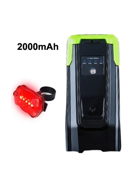 Açık Yeşil Tarzı Ah Indüksiyon Bisiklet Ön Işık Seti Hor Lümenli USB Şarj Edilebilir Akıllı Far LED Bisiklet Lambası Döngüsü El Feneri (Yurt Dışından)