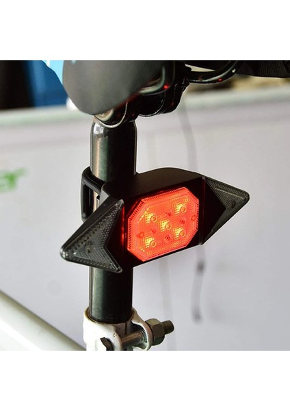 Bir Stil Bisiklet Kuyruk Işığı Dönüş Sinyalleri USB Şarj Edilebilir Kablosuz Uzaktan Kumanda Bisiklet Kuyruk Işığı Mtb Bisiklet Bisiklet Yanıp Sönen Far (Yurt Dışından)