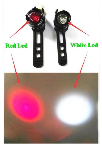 Altın Beyaz Işık Stili LED Su Geçirmez Bisiklet Bisiklet Bisiklet Ön Arka Kuyruk Kask Kırmızı Flaş Işıkları Güvenlik Uyarı Lambası Bisiklete Binme Güvenlik Uyarı Işığı T43 (Yurt Dışından) indirimleri
