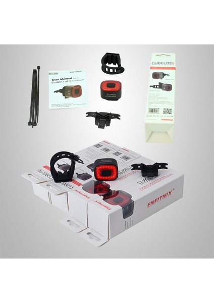 Siyah Stil XLITE100 Cubeliteıı Bisiklet Arka Lambası Akıllı Sensör Fren Lambaları USB Yol Bisikleti Mtb CUBELITE2II Arka Kuyruk Lambası (Yurt Dışından) indirimleri