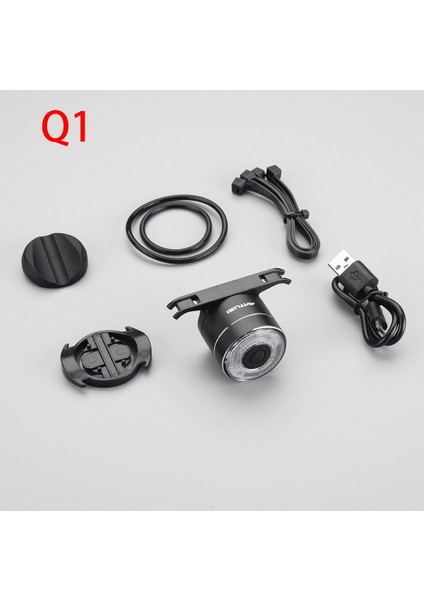 Q1 Stili Antusi A8A6Q3Q1 Bisiklet Uyarı Feneri Opsiyonel Fren Lambası Hırsızlığa Karşı Alarm Uzaktan Çağrı Kablosuz Kontrol LED Fener Sire (Yurt Dışından)