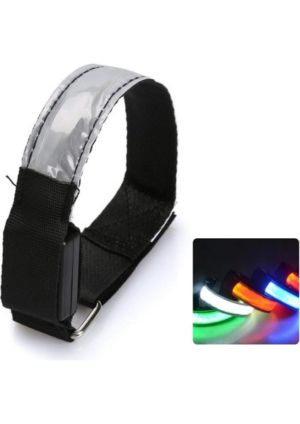 Mavi Stil LED Işıklı Gece Koşu Kol Bandı Bilezik USB Şarj Bilezik Işık Açık Spor Gece Yansıtıcı Emniyet Kemeri (Yurt Dışından)