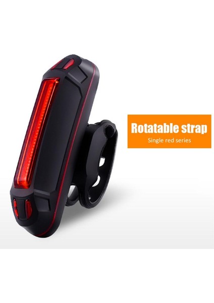 Dönebilen Kırmızı Stil Bisiklet Arka Lambaları USB Şarj Edilebilir Bisiklet Işığı Güvenlik Uyarı Kuyruk Işığı Işığı Dağ Bisikleti Su Geçirmez Arka Lambalar Dayanıklı (Yurt Dışından)
