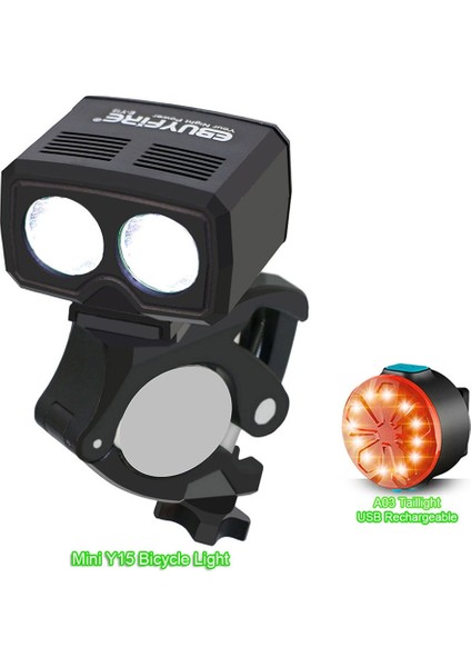 EB-Y15XA03 Stili Mini Bisiklet Işık 2 LED 5 Modu 2000LM USB Şarj Edilebilir Bisiklet Bisiklet Ön Lamba Arka Arka Lambaları Kamp LED (Yurt Dışından)