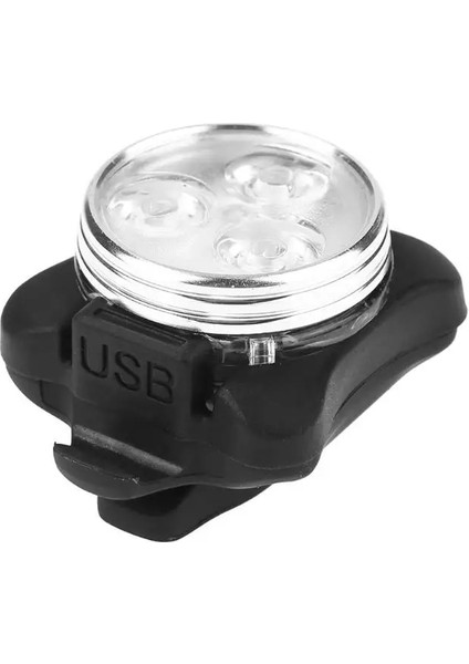 Beyaz Stil 3 Mod Bisiklet Far Arka Lambası Şarj Edilebilir USB LED Bisiklet Işık El Feneri Montajlı Bisiklet Gece Güvenlik Aksesuarları (Yurt Dışından)