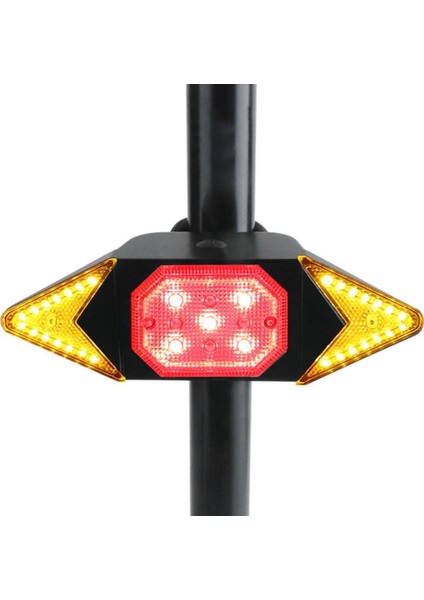 Kırmızı Stil Akıllı Bisiklet Işığı Kablosuz Uzaktan Kumanda Bisiklete Binme Sinyali Arka Lambası USB Bisiklet Şarj Edilebilir Arka Işık LED Uyarı Lambası (Yurt Dışından) fiyatları
